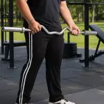 ADAAISTIC Sports Navy Blue Dual-Stripe Sports Track Pants