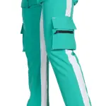 Black Lycra Blend Polyester Elastic Self Design Track Pant For Men