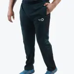 Green Lycra Blend Polyester Elastic Solid Track Pant For Men