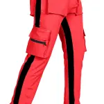 Black Lycra Blend Polyester Elastic Self Design Track Pant For Men