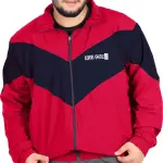 Grey Lycra Blend Polyester Zipper Solid Full Sleeve Sports Jacket For Men