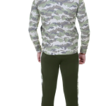 Green Lycra Blend Regular Track Suit For Men