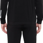 Black Polyester Zipper Printed Track Suit For Men