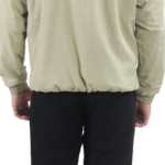 Red Lycra Blend Polyester Zip Solid Track Suit For Men