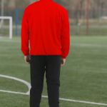 Red Polyester Wool Blend Lycra Blend Zip Solid Track Suit For Men