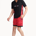 Red Lycra Blend Polyester Blend Regular Track Suit For Men