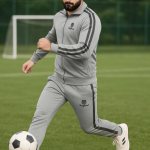 Silver Lycra Blend Polyester Blend Zip Solid Track Suit For Men