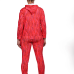 Multicolor Polyester Lycra Blend Printed Track Suit For Women