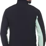 Light Green Lycra Blend Polyester Zipper Solid Full Sleeve Sports Jacket For Men