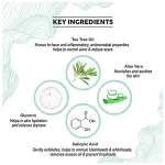 Co-Earth Tea Tree Face Wash for Acne & Oil Control |Deep Cleansing Anti-Pimple Cleanser for Oily & Acne-Prone Skin|100 ml