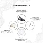 Co-Earth Charcoal Face Wash with Niacinamide Kaolin Clay Activated Charcoal Deep Cleanse Detox Pore Clarifying Oil Control Daily Cleanser for Oily Acne Prone Skin |100 ml