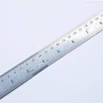 Stainless Steel Ruler Set, 30 cm and 15 cm, Imperial and Metric Measurements, Pack of 2