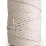 SK Cotton Cord, 5mm x 37m, Natural White, Plant Hanger Rope for DIY Crafts and Knitting