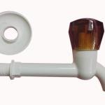 SK Water PVC Long Nose Quarter Turn Water Tap, 15mm, White, for Bathroom & Kitchen