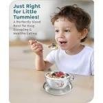 Wedding Return Gift Silver Plated Bowl with Spoon Set in Velvet Box, Pack of 2