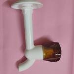 SK Water PVC Long Nose Quarter Turn Water Tap, 15mm, White, for Bathroom & Kitchen