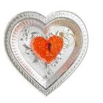 Resin Keychain for Lover Gift, Heart Shape, Red big size 3inch