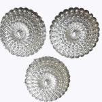 German Silver Coated Decorative Serving Bowls with Lid, Pack of 3, Return Gift