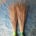 SK Traditional Coconut Fibre Floor Broom with Plastic Handle, Brown, Pack of 2