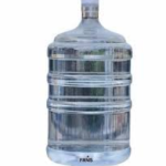 SK AGENCY Plastic Water Dispenser Bottle, 20L Capacity, Transparent with Thread Cap, BPA Free