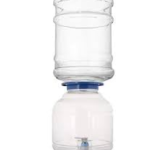 SK AGENCY Plastic Water Dispenser Bottle, 20L Capacity, Transparent with Thread Cap, BPA Free