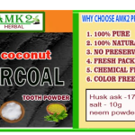 AMK Herbal Guava and Coconut Charcoal Tooth Powder, 100% Natural
