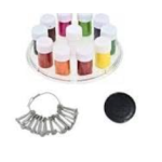 Traditional Bindi Set with 11 Colors, Seratta and Pottu Achu Applicator, Pack of 3