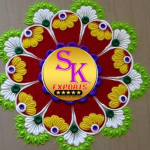 SK Brand Rangoli Powder for Floor Decoration, Multicolour, 100 Grams Each, Pack of 10