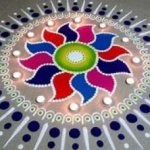 SK Brand Rangoli Powder for Floor Decoration, Multicolour, 100 Grams Each, Pack of 10