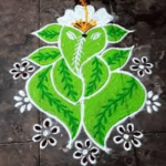 SK Brand Rangoli Powder, 200g Plastic Box, Green, Pack of 3, for Festival Decoration