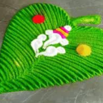 SK Brand Rangoli Powder, 200g Plastic Box, Green, Pack of 3, for Festival Decoration