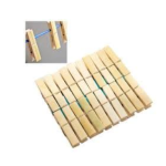 SK Brand Bamboo Wood Clothes Pegs, 20 Pieces, Water Resistant Clothespins for Drying, Arts and Crafts, Photos