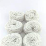 Cotton Flower tyings, Natural White, 6 Pieces