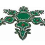 SK Rangoli Powder, 200g, Ramar Blue, Festival Decoration, Pack of 3