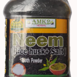 Neem Tooth Powder with Rice Husk and Salt, 100% Natural, Black