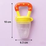 2 pcs Baby feeding spoons and fruit and food feeder (combo pack of 3, multicolour