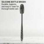 Stainless Steel Baby Feeding Bottle Set with Soft Silicone Nipple with 2 Nipples and Silicone Cleaning BrushBPA Free, Leak Proof Bottle for Newborns & Infants