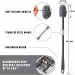 Stainless Steel Baby Feeding Bottle Set with Soft Silicone Nipple with 2 Nipples and Silicone Cleaning BrushBPA Free, Leak Proof Bottle for Newborns & Infants