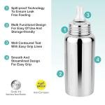 The Moms Care Premium Steel Bottle for Milk Feeding & Pink Spoon Bottle for Food Feeder BPA Free