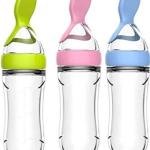 Baby Spoon Feeding Bottle | Soft Silicone Squeeze Bottle