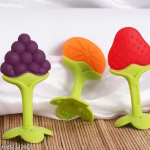 Pack of 3 Baby Fruit Teether | Soft Silicone Teething Toy