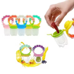 Pack of 1 Baby Nibbler with Rattle Handle – Fruit & Food Feeder