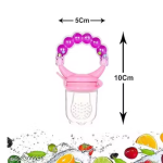 Pack of 1 Baby Nibbler with Rattle Handle – Fruit & Food Feeder