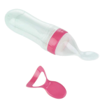 Baby Spoon Feeding Bottle | Soft Silicone Squeeze Bottle
