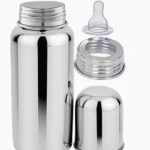 Stainless Steel Baby Milk Bottle 250 ml + Cleaning Brush Combo