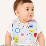 Pack of 5 Soft Cotton Baby Bib for Infants & Toddlers