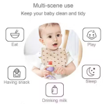 Pack of 5 Soft Cotton Baby Bib for Infants & Toddlers