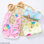 Pack of 5 Soft Cotton Baby Bib for Infants & Toddlers