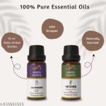 Ananta Pure Essential Oils – Lavender & Vetiver (2 Bottles)