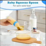Squeeze Feeding Bottle with Spoon | Baby Feeding Tool